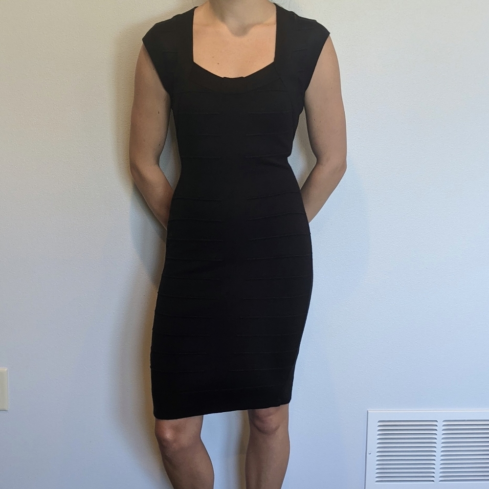 Nicki Minaj Black Bandage Knit Dress Women's Large